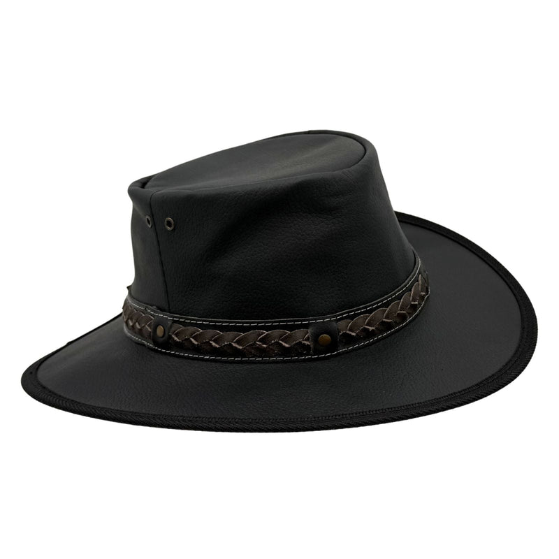 Load image into Gallery viewer, Jacaru 1111 Roo Nomad Traveller Hat – Kangaroo Leather | Foldable | Made in Australia