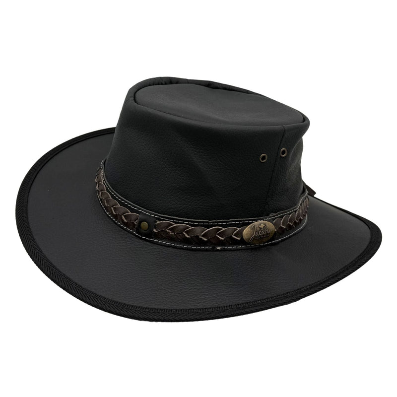 Load image into Gallery viewer, Jacaru 1111 Roo Nomad Traveller Hat – Kangaroo Leather | Foldable | Made in Australia