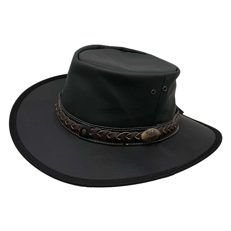 Load image into Gallery viewer, Jacaru 1111 Roo Nomad Traveller Hat – Kangaroo Leather