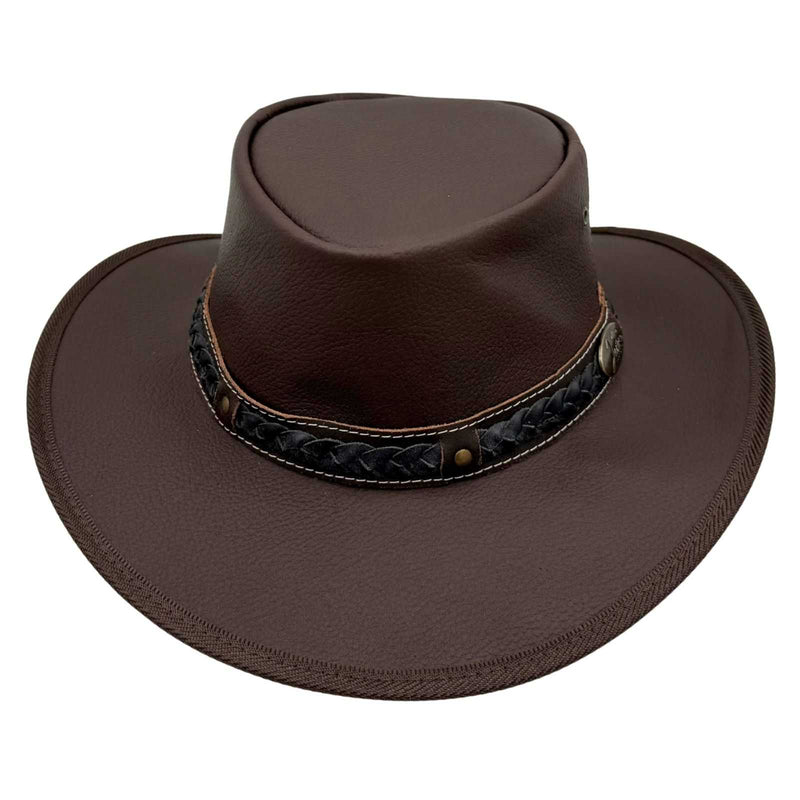 Load image into Gallery viewer, Jacaru 1111 Roo Nomad Traveller Hat – Kangaroo Leather | Foldable | Made in Australia