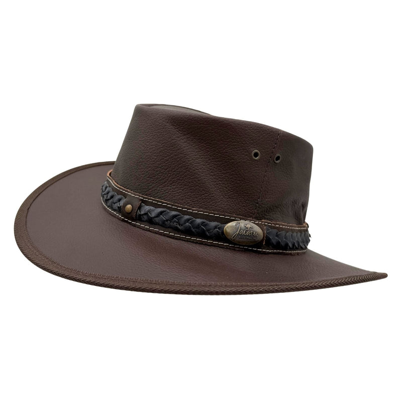 Load image into Gallery viewer, Jacaru 1111 Roo Nomad Traveller Hat – Kangaroo Leather | Foldable | Made in Australia