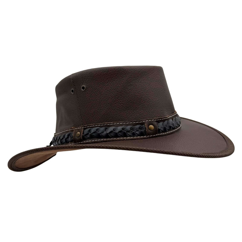 Load image into Gallery viewer, Jacaru 1111 Roo Nomad Traveller Hat – Kangaroo Leather