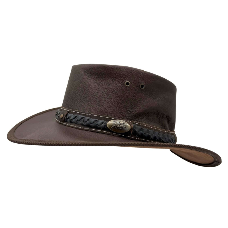 Load image into Gallery viewer, Jacaru 1111 Roo Nomad Traveller Hat – Kangaroo Leather