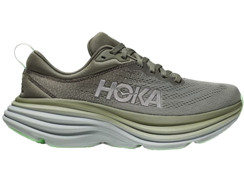 Load image into Gallery viewer, Hoka Bondi 8 Men’s Running Shoes in Olive Haze / Mercury (2023) - US 11.5-1