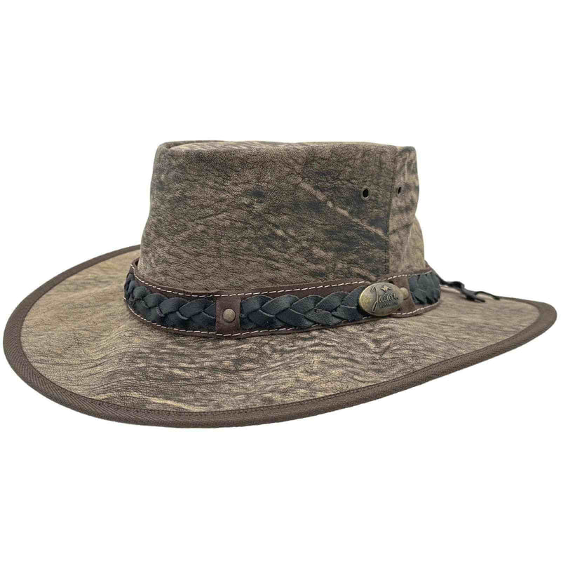 Load image into Gallery viewer, Jacaru 1133 Roo Nomad Stonewash Hat – Kangaroo Leather
