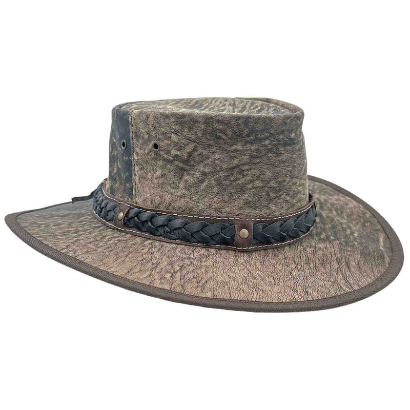 Load image into Gallery viewer, Jacaru 1133 Roo Nomad Stonewash Hat – Kangaroo Leather