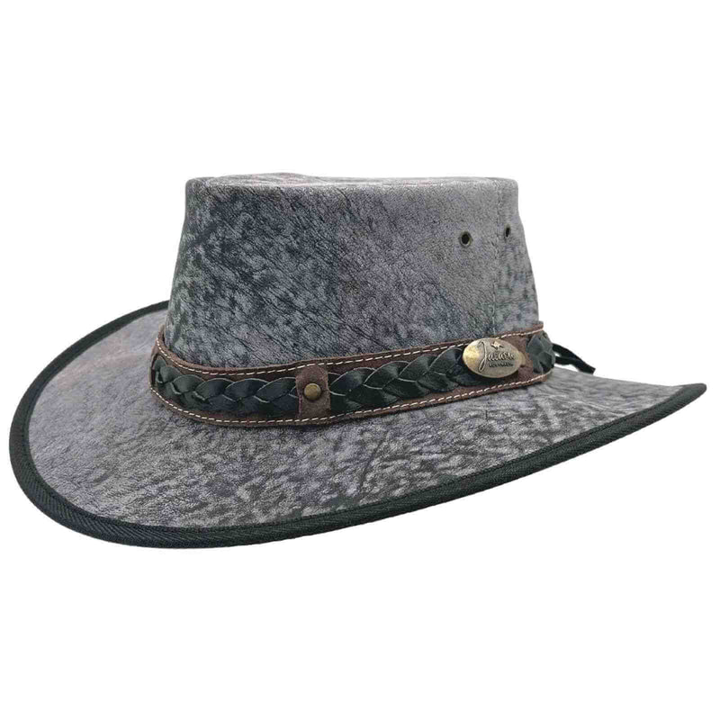 Load image into Gallery viewer, Jacaru 1133 Roo Nomad Stonewash Hat – Kangaroo Leather