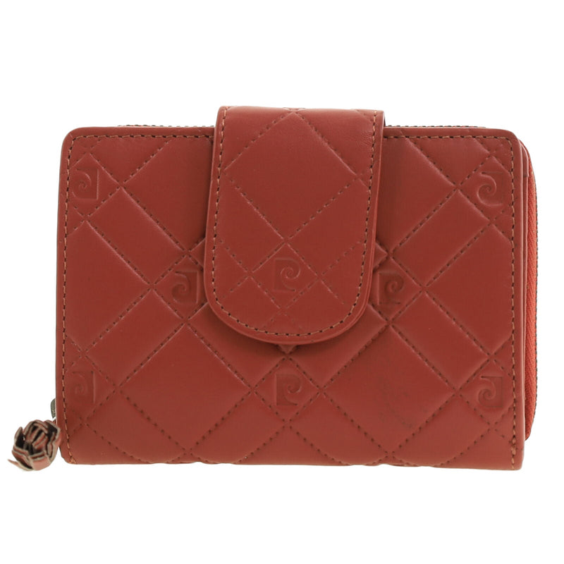 Load image into Gallery viewer, Pierre Cardin Quilted Leather Zip Around Bi-Fold Wallet w/ RFID Protection in Tobasco Red-0