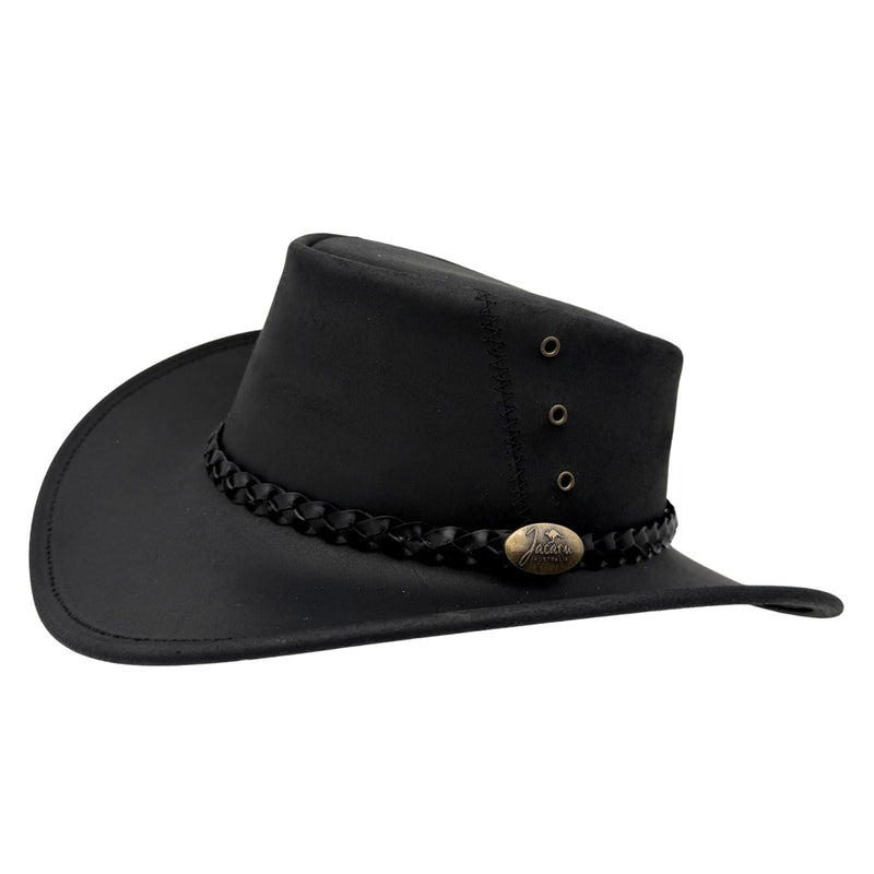Load image into Gallery viewer, Jacaru 1153 Magpie Hat – Oiled Bovine Leather | UPF 50+ | 10-Year Warranty | Made in Australia