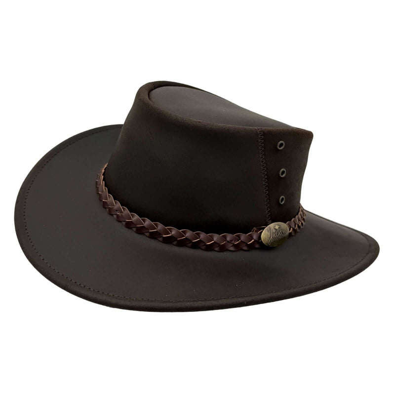 Load image into Gallery viewer, Jacaru 1153 Magpie Hat – Suede Leather