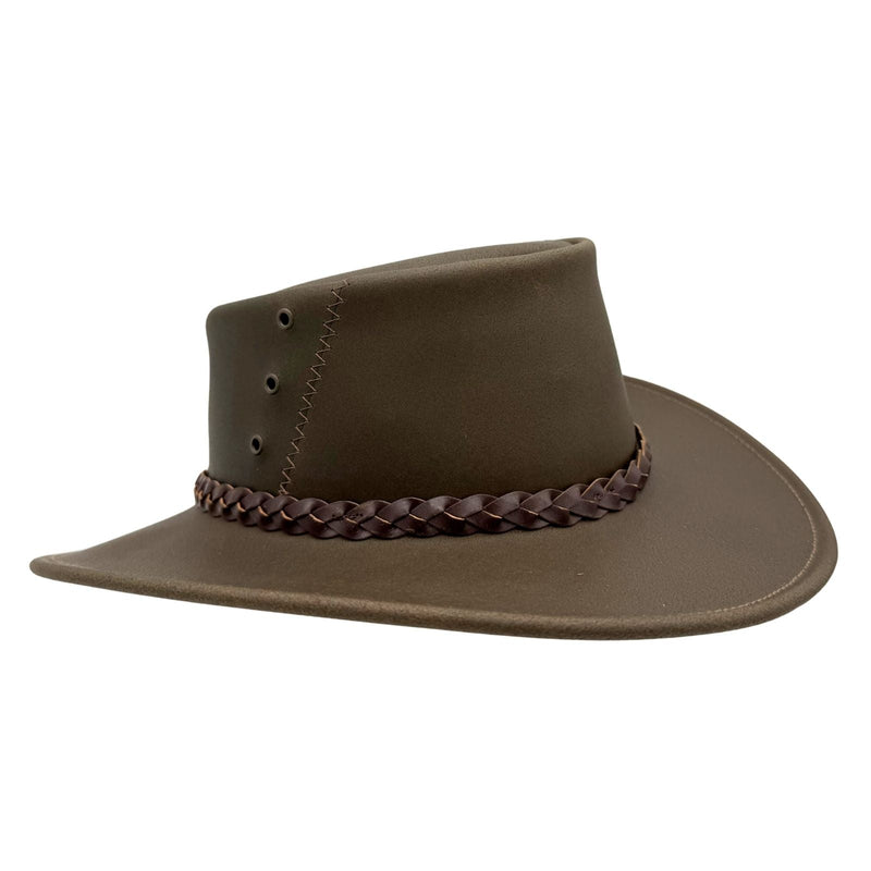 Load image into Gallery viewer, Jacaru 1153 Magpie Hat – Oiled Bovine Leather | UPF 50+ | 10-Year Warranty | Made in Australia