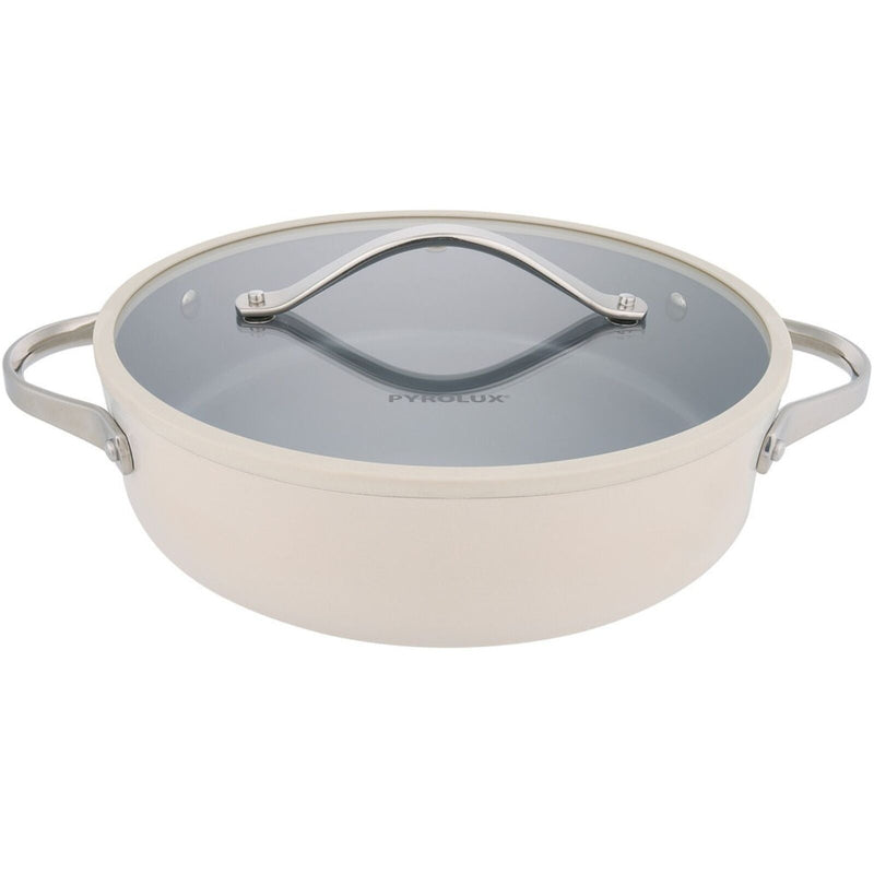 Load image into Gallery viewer, 28cm PYROLUX NEXGEN Chef Pan 4.1L Ivory | Ceramic Non-Stick, Induction Base, Oven Safe, Recycled Aluminium-1