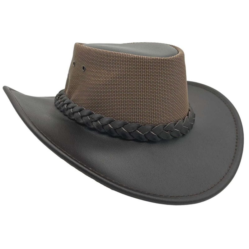 Load image into Gallery viewer, Jacaru 116 Dingo Koolaroo Hat – Oiled Leather | Side Snap