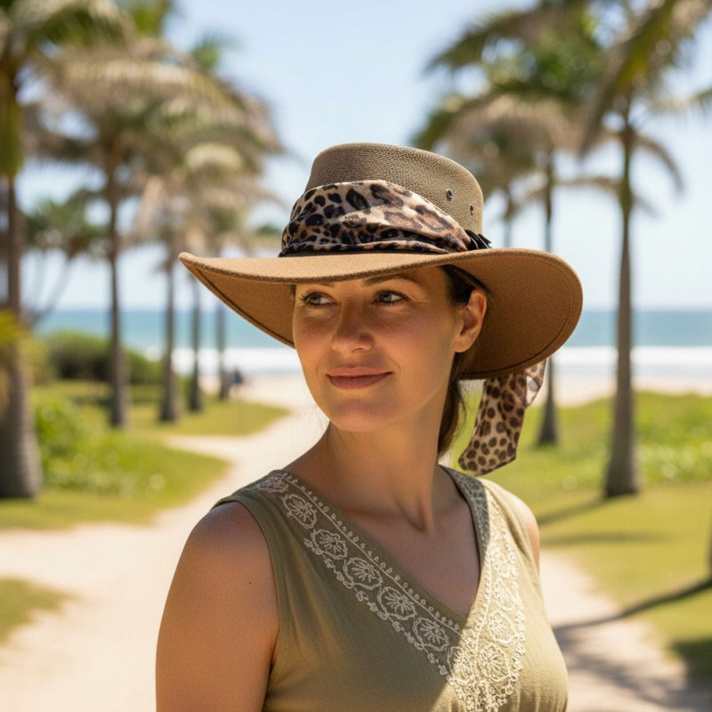 Load image into Gallery viewer, Jacaru 1023 Horizon Hat – Vegan Breeze & Scarf | 6 Colours