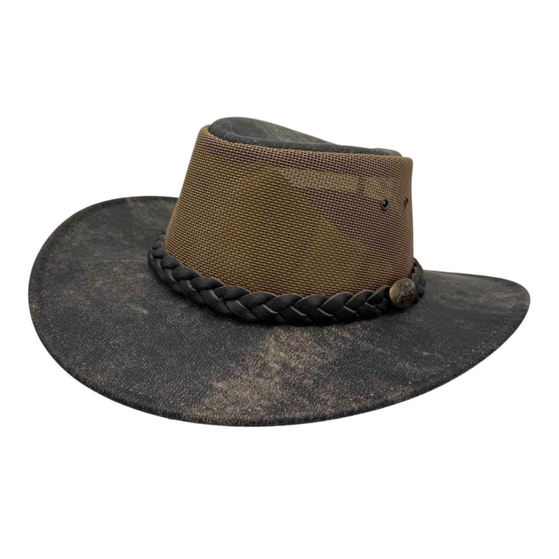 Load image into Gallery viewer, Jacaru 116 Dingo Koolaroo Hat – Oiled Leather | Side Snap