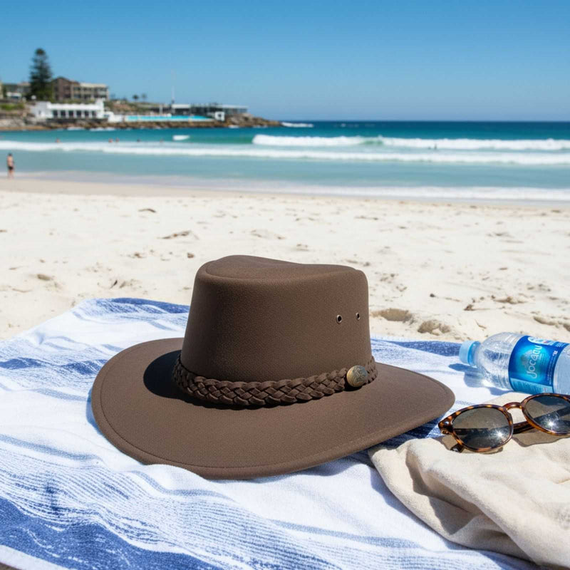 Load image into Gallery viewer, Jacaru 1180 Soaker Hat – Unisex Synthetic Suede | UPF 50+ | Made in Australia