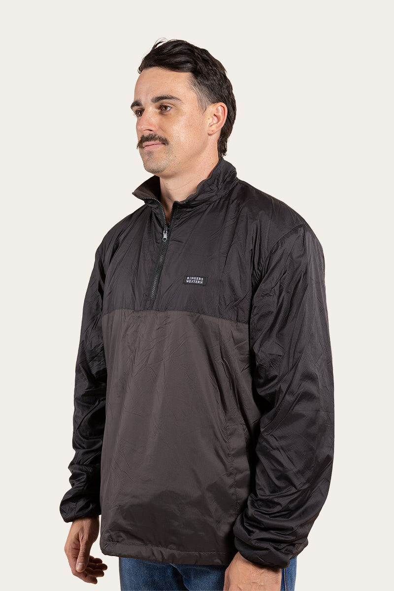 Load image into Gallery viewer, Ringers Western 2-in1 Pathfinder Mens Reversible Jacket Ripstop Fleece in Black-4