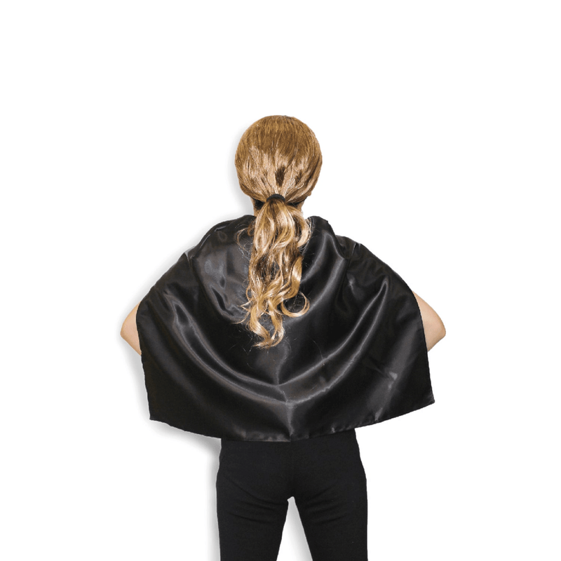 Load image into Gallery viewer, SHORT CAPE Kids Childrens Party Costume Vampire Coat School Team Colours - Black-1