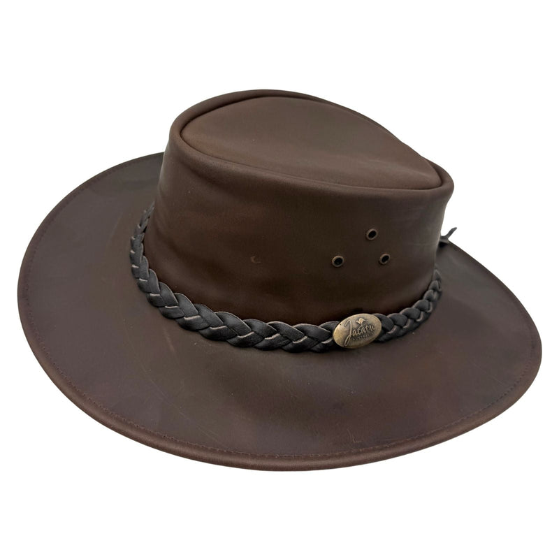 Load image into Gallery viewer, Jacaru 1220 The Aussie Hat – Buffalo Leather | UPF 50+ | Made in Australia