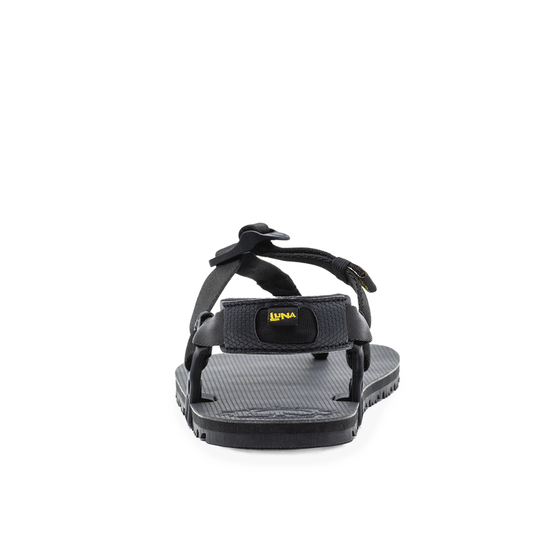 Load image into Gallery viewer, Luna Oso Flaco Winged Edition Black Sandals