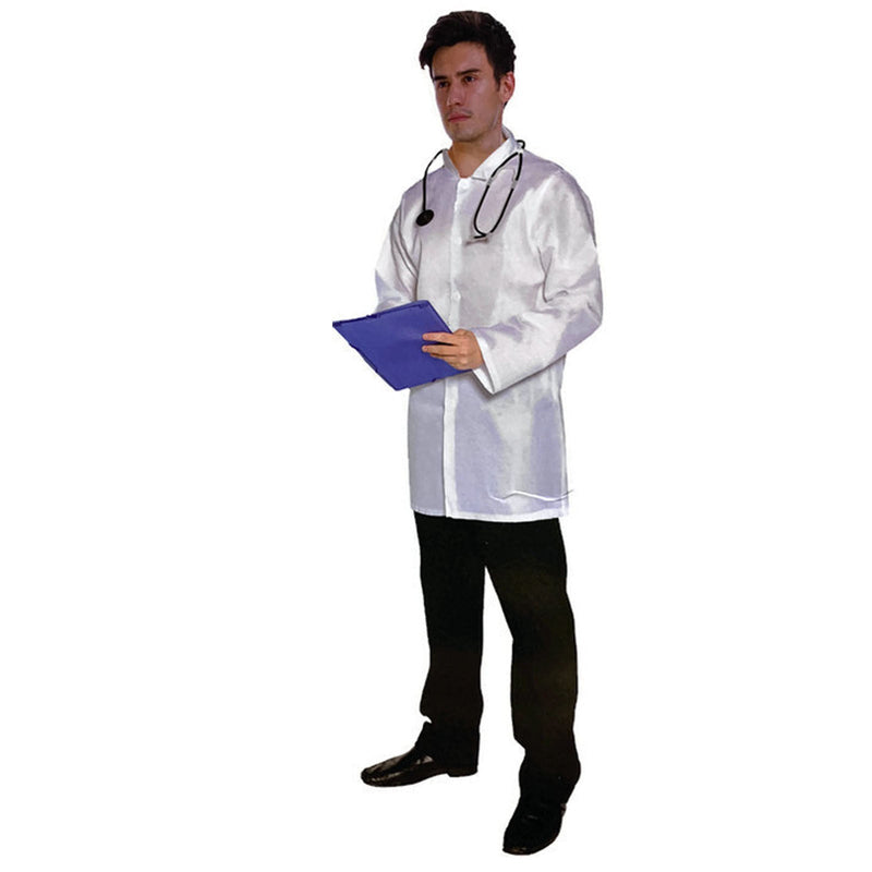 Load image into Gallery viewer, Mens Doctor Costume Dr Adult Halloween Hospital Medical Surgeon Lab Coat Outfit-0