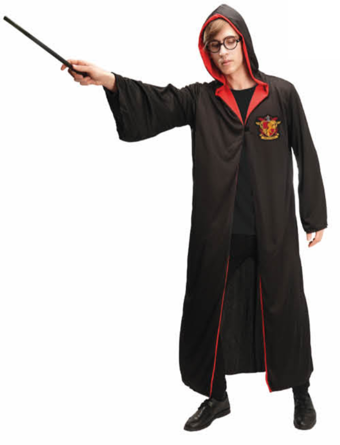 Load image into Gallery viewer, Adult Wizard Robe Cloak Costume Cape Halloween - (Red)-0