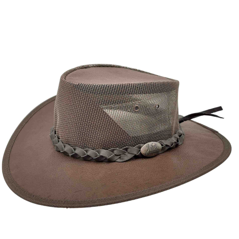 Load image into Gallery viewer, Jacaru 130 Roo Koolaroo Hat – Kangaroo Leather | Side Snap