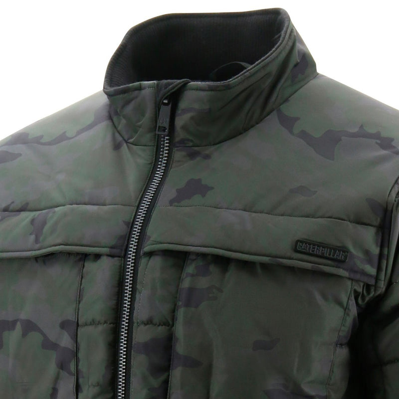 Load image into Gallery viewer, Caterpillar Mens Terrain Jacket Quilted Insulated Water Resistant - Night Camo-4