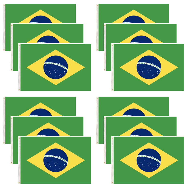 Load image into Gallery viewer, 12x Brazil Country Flag Heavy Duty Brasil World Cup Brazilian - 150cm x 90cm-1