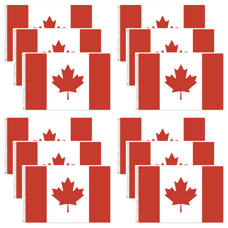 Load image into Gallery viewer, 12x Canada Country Flag Heavy Duty Canadian Maple Leaf - 150cm x 90cm-0