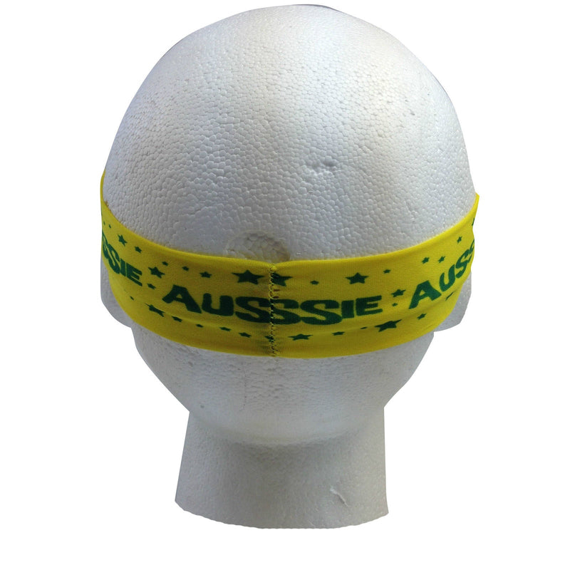Load image into Gallery viewer, Australia Flag Headband Tennis Cricket Australia Day Aussie Costume in Green/Gold-4