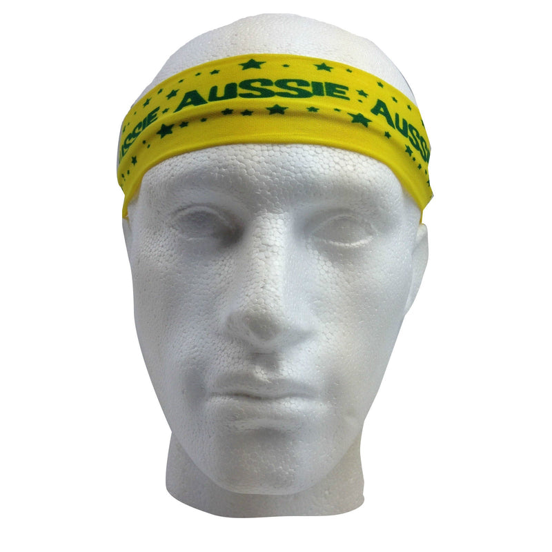 Load image into Gallery viewer, Australia Flag Headband Tennis Cricket Australia Day Aussie Costume in Green/Gold-2