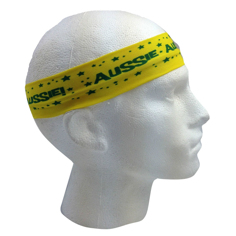 Load image into Gallery viewer, Australia Flag Headband Tennis Cricket Australia Day Aussie Costume in Green/Gold-3