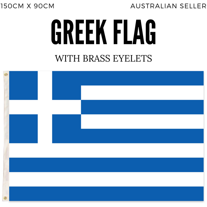 Load image into Gallery viewer, 2x Greece Country Flags Greek Heavy Duty National Olympics Europe - 150cm x 90cm-3