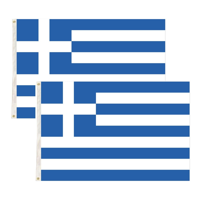 Load image into Gallery viewer, 2x Greece Country Flags Greek Heavy Duty National Olympics Europe - 150cm x 90cm-1