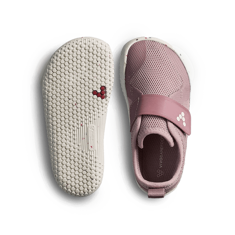 Load image into Gallery viewer, Vivobarefoot Primus Sport IV Toddler – Twilight Mauve lightweight vegan shoes for toddlers with flexible sole.