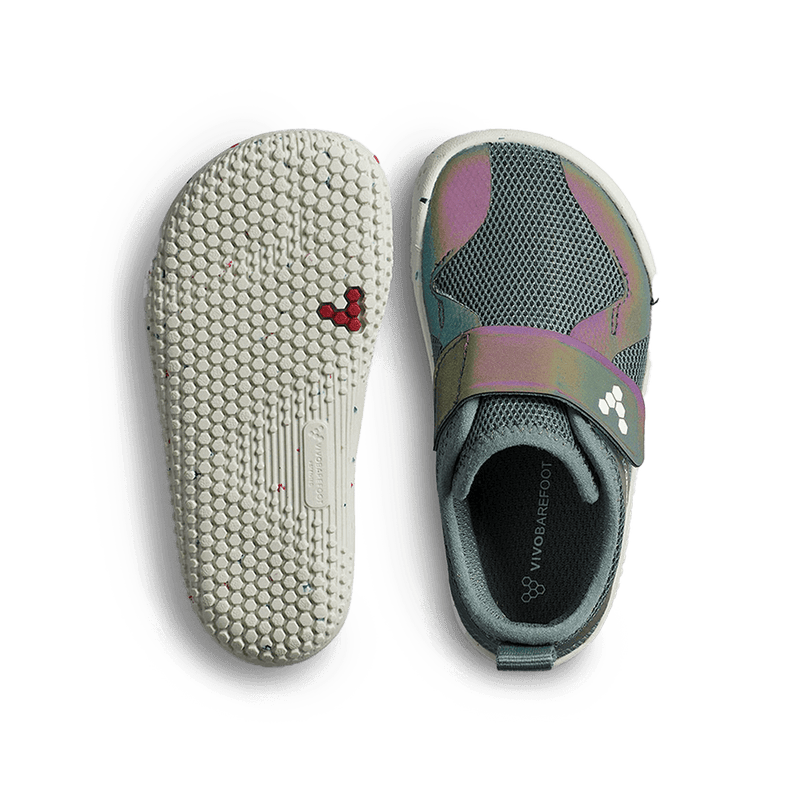 Load image into Gallery viewer, Vivobarefoot Primus Sport IV Toddlers – Aurora lightweight shoes for active kids, featuring flexible grip sole.