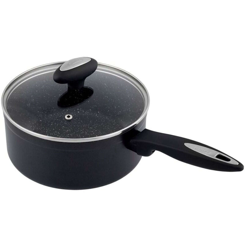 Load image into Gallery viewer, Zyliss Ultimate Forged 18cm/2L Non-Stick Saucepan w/ Lid Cover - Black-1