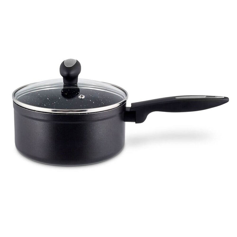 Load image into Gallery viewer, Zyliss Ultimate Forged 18cm/2L Non-Stick Saucepan w/ Lid Cover - Black-3