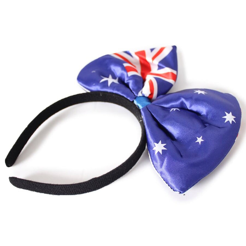 Load image into Gallery viewer, 12x Australian Flag Bow Headband – Festive Australia Day Accessory-2