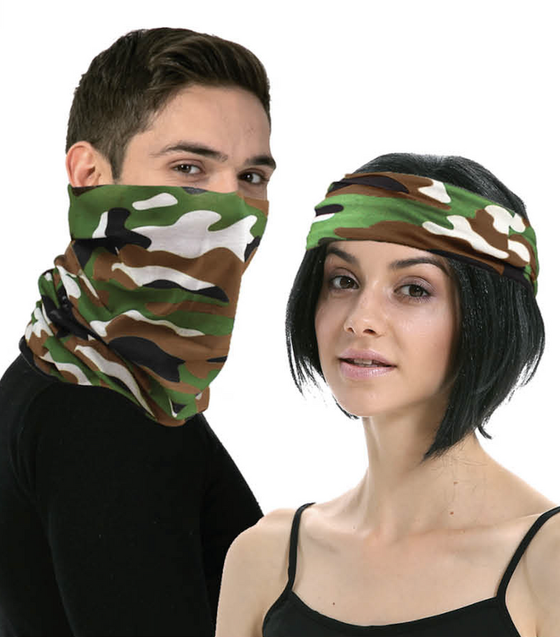 Load image into Gallery viewer, Multi Functional Tube Bandana Head Scarf Face Cover Mask Camo - Army Camouflage-1