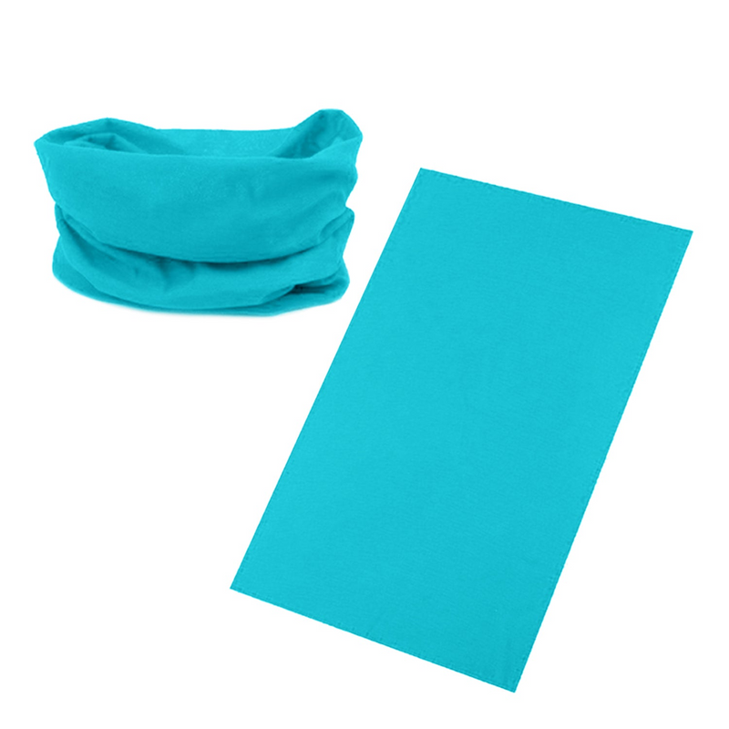 Load image into Gallery viewer, Seamless Tube Bandana Head Scarf Face Cover Mask Gaiter Ski Snow in Light Blue-2