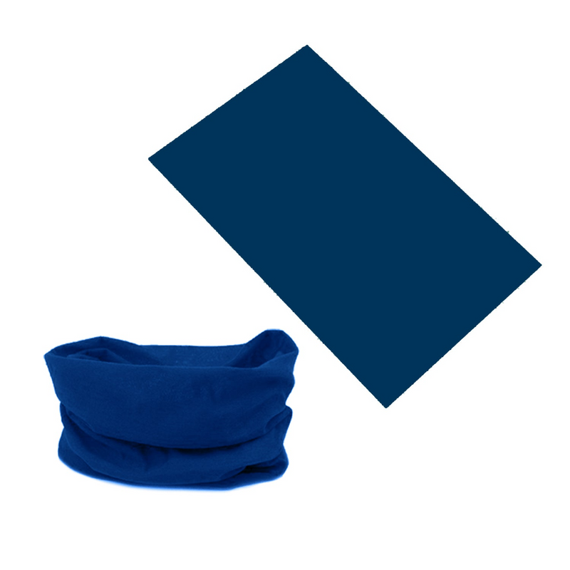 Load image into Gallery viewer, Seamless Tube Bandana Head Scarf Face Cover Mask Gaiter Ski Snow in Navy-2