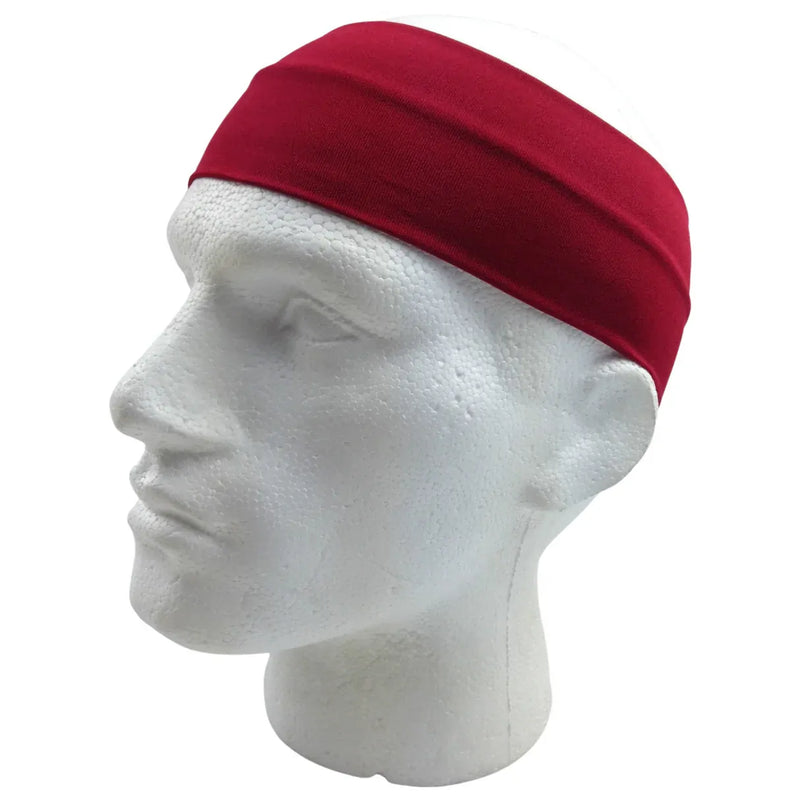 Load image into Gallery viewer, PLAIN HEADBAND Elastic Stretch Sports Yoga Hair Band Unisex 8cm Wide - Burgundy-4