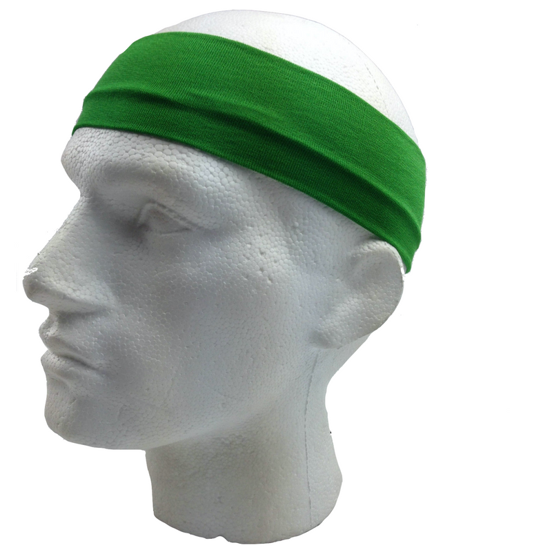 Load image into Gallery viewer, 3pc Set Plain Headband Elastic Stretch Sports Yoga Hair Band Unisex - Green-2