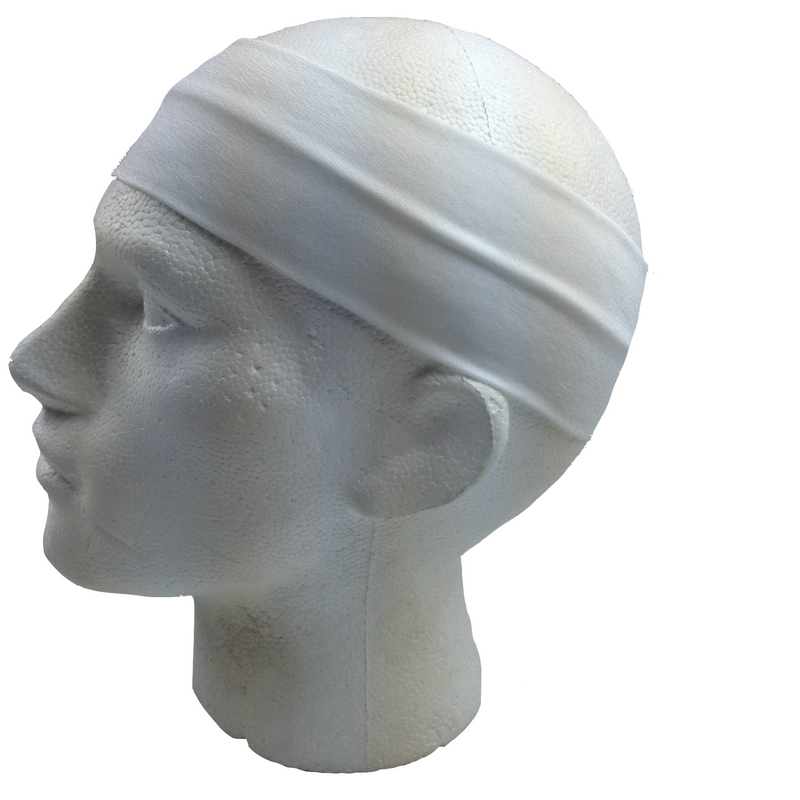 Load image into Gallery viewer, 3pc Set Plain Headband Elastic Stretch Sports Yoga Hair Band Unisex - White-2