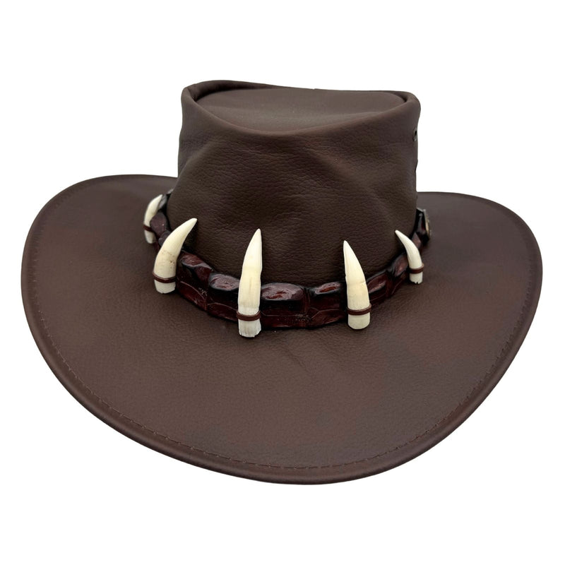 Load image into Gallery viewer, Jacaru 150 Ayers Croc Hat – Kangaroo Leather & Crocodile Band