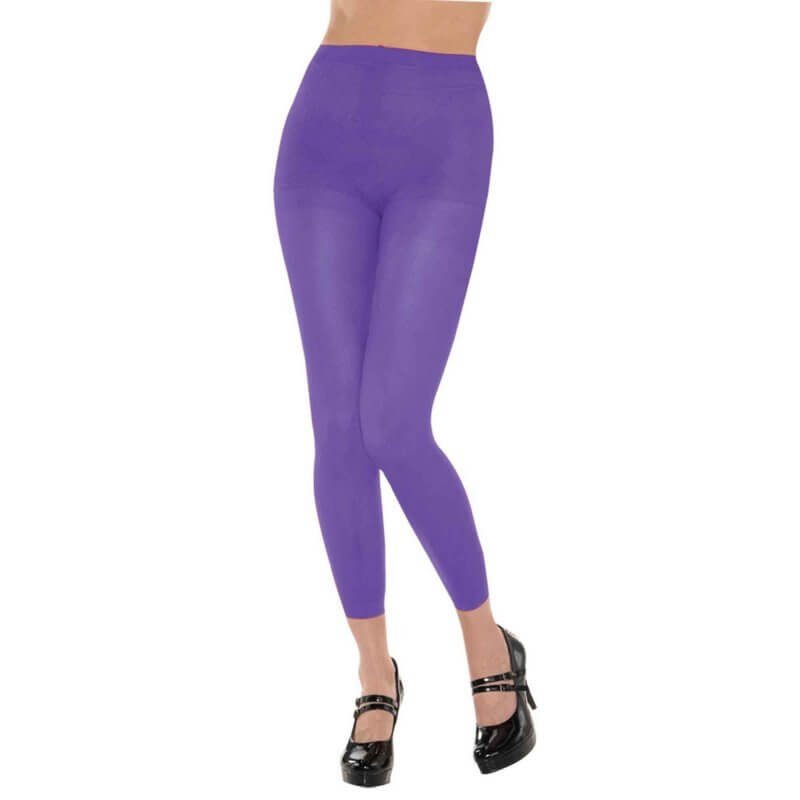 Load image into Gallery viewer, PANTYHOSE Tights Stockings Hosiery Womens Ladies Plain Colours - Purple - One Size Fits Most-1