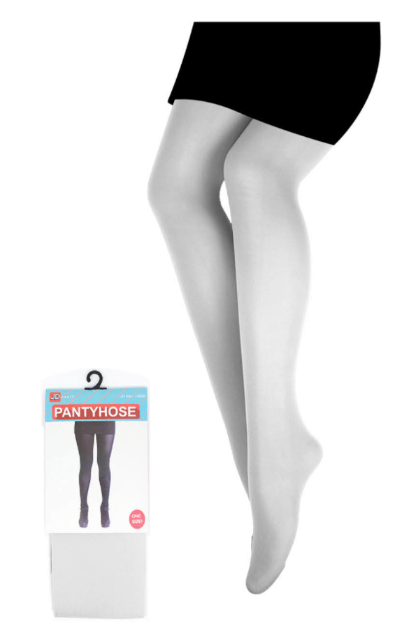 Load image into Gallery viewer, PANTYHOSE Tights Stockings Hosiery Womens Ladies Plain Colours - White - One Size Fits Most-0
