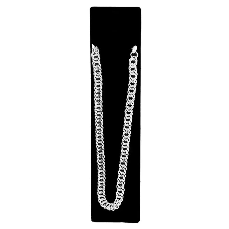 Load image into Gallery viewer, BIG NECKLACE 50cm Pimp Costume Party Fancy Dress Gangster Chain Jewellery - Silver-1